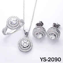 Мода ювелирных изделий с бриллиантами комплект ювелирных изделий в 925 серебро.
